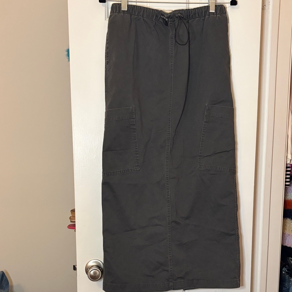 BDG Charcoal Elastic Waist Skirt